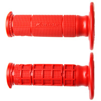 ARIETE HAND GRIPS - UNITY - MX HALF WAFFLE - RED : 02621/A-R