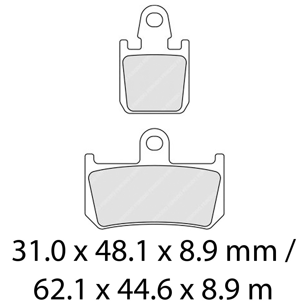 FERODO BRAKE PADS - FDB2217ST  (4 Pads / Set) [BQ25]