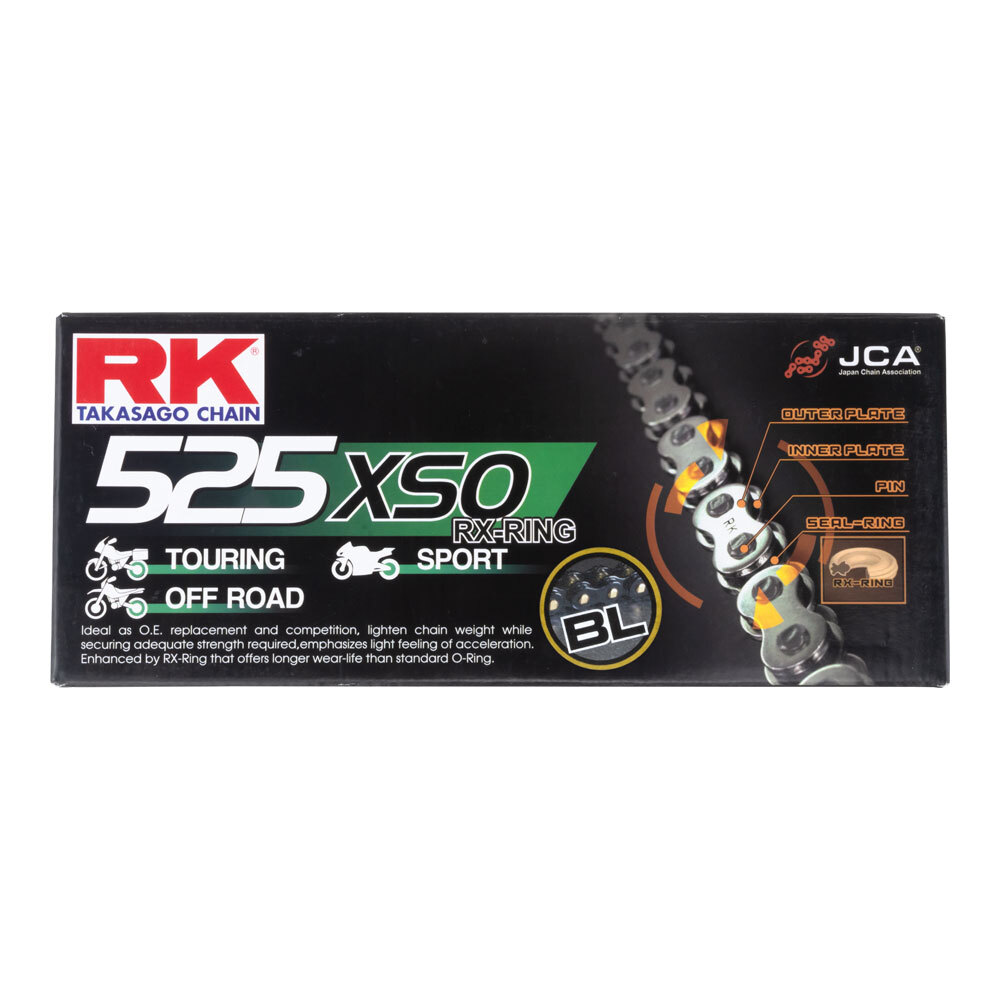 RK CHAIN BL525XSO-120L BLACK