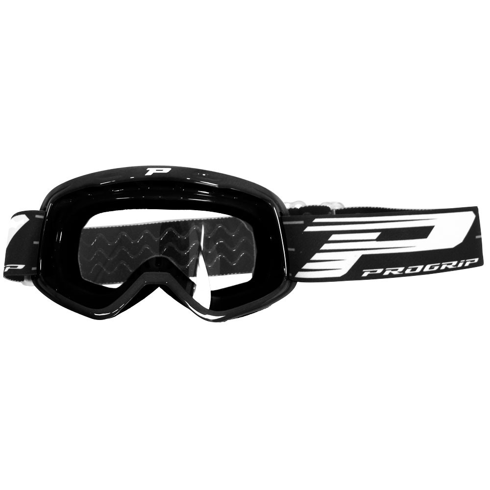 Progrip 3101 Black Kids Goggles With Clear Lens