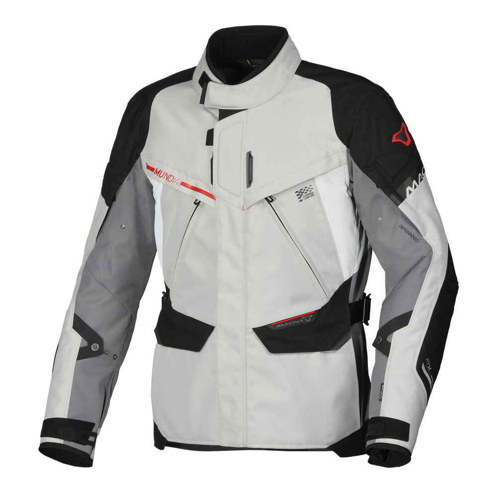 Macna Jacket Mundial Blk/Gry/Red S 107274