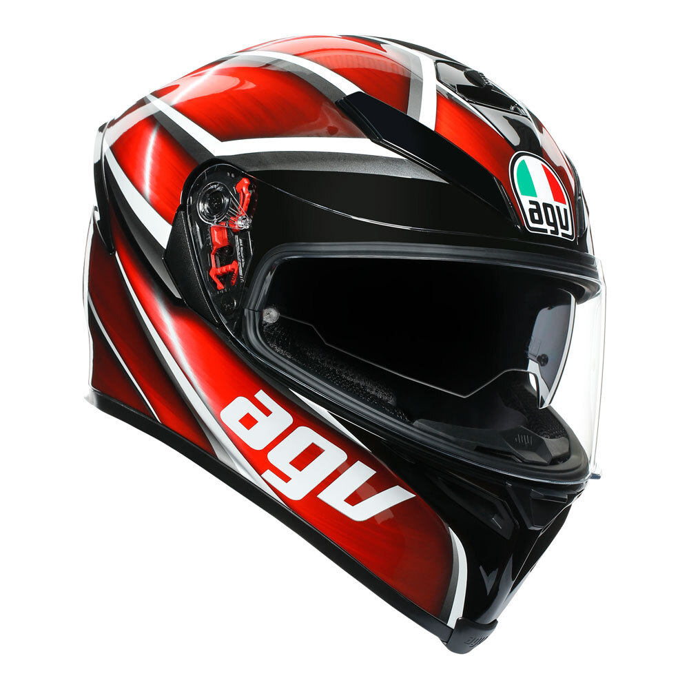 AGV K5 S TEMPEST BLACK/RED XS (210041A2MY050)