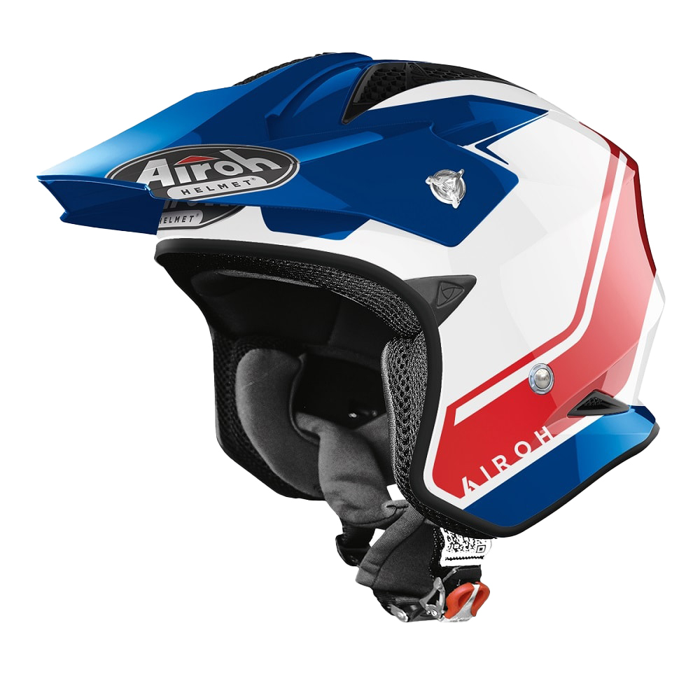 AIROH TRR-S 'KEEN' BLUE/RED GLOSS - XS