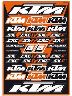 BLACKBIRD DECAL UNIVERSAL KTM SX SXF EXC EXCF STICKER SHEET KIT