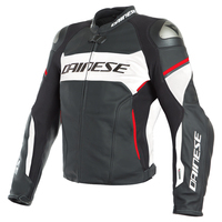 DAINESE RACING 3 D-AIR PERF. JACKET BLACK/WHITE/LAVA-RED/48