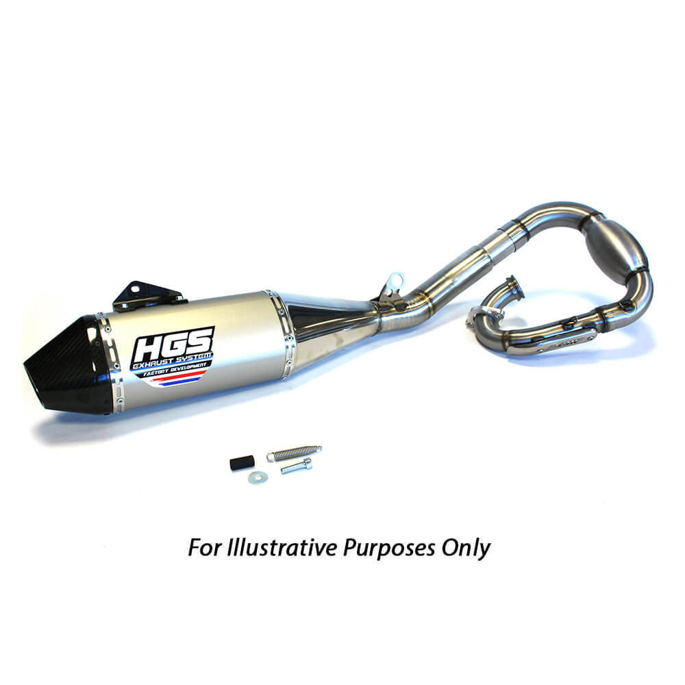HGS Yamaha Complete Stainless Steel Carbon Exhaust System - YZF 250 2019-2023