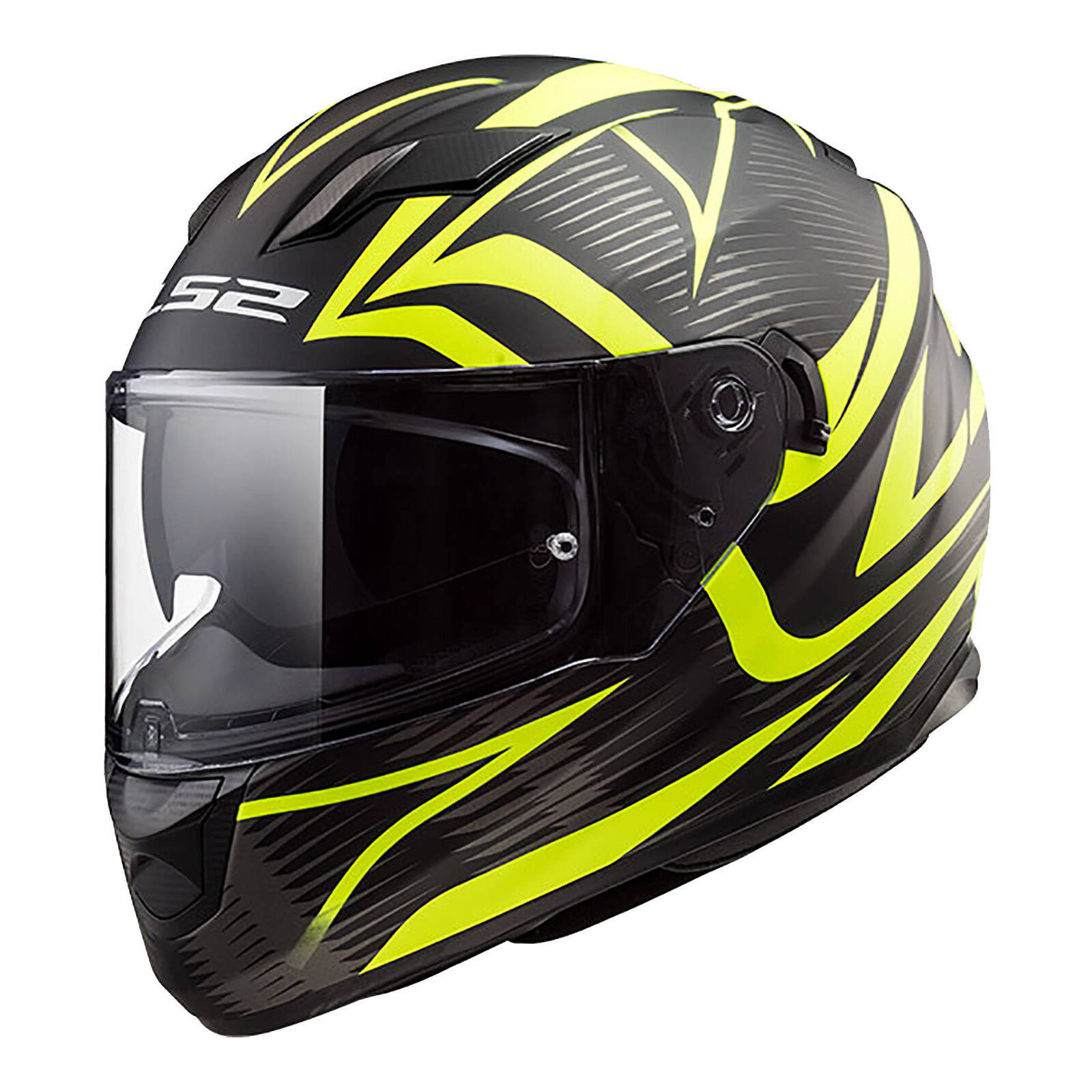 LS2 FF320 Stream Evo Jink Helmet - Matte Black / Hi-Vis (S)