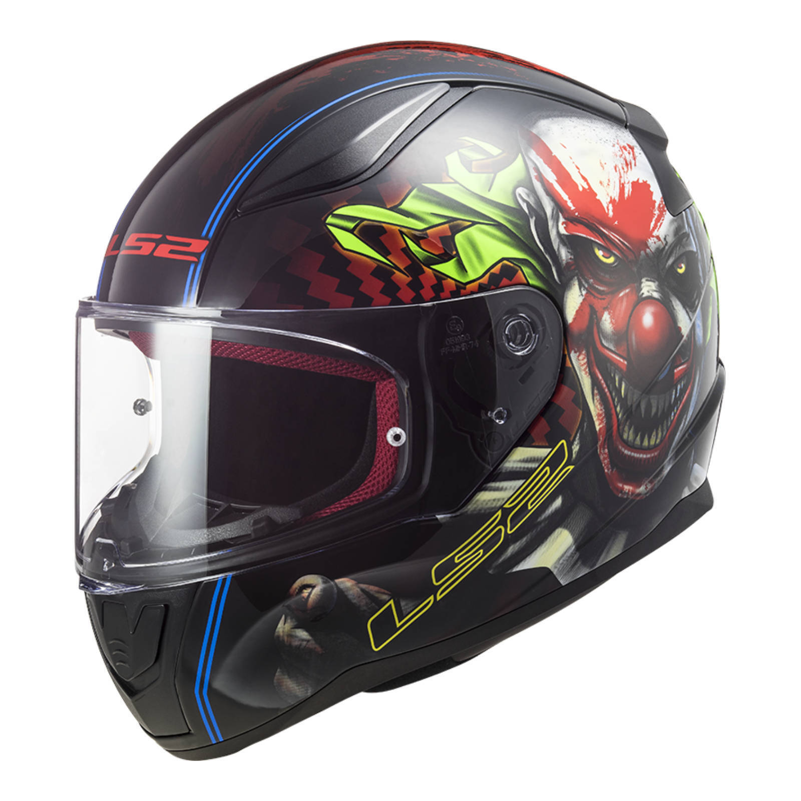 LS2 FF353 Rapid Happy Helmet - Black / Red (XS)