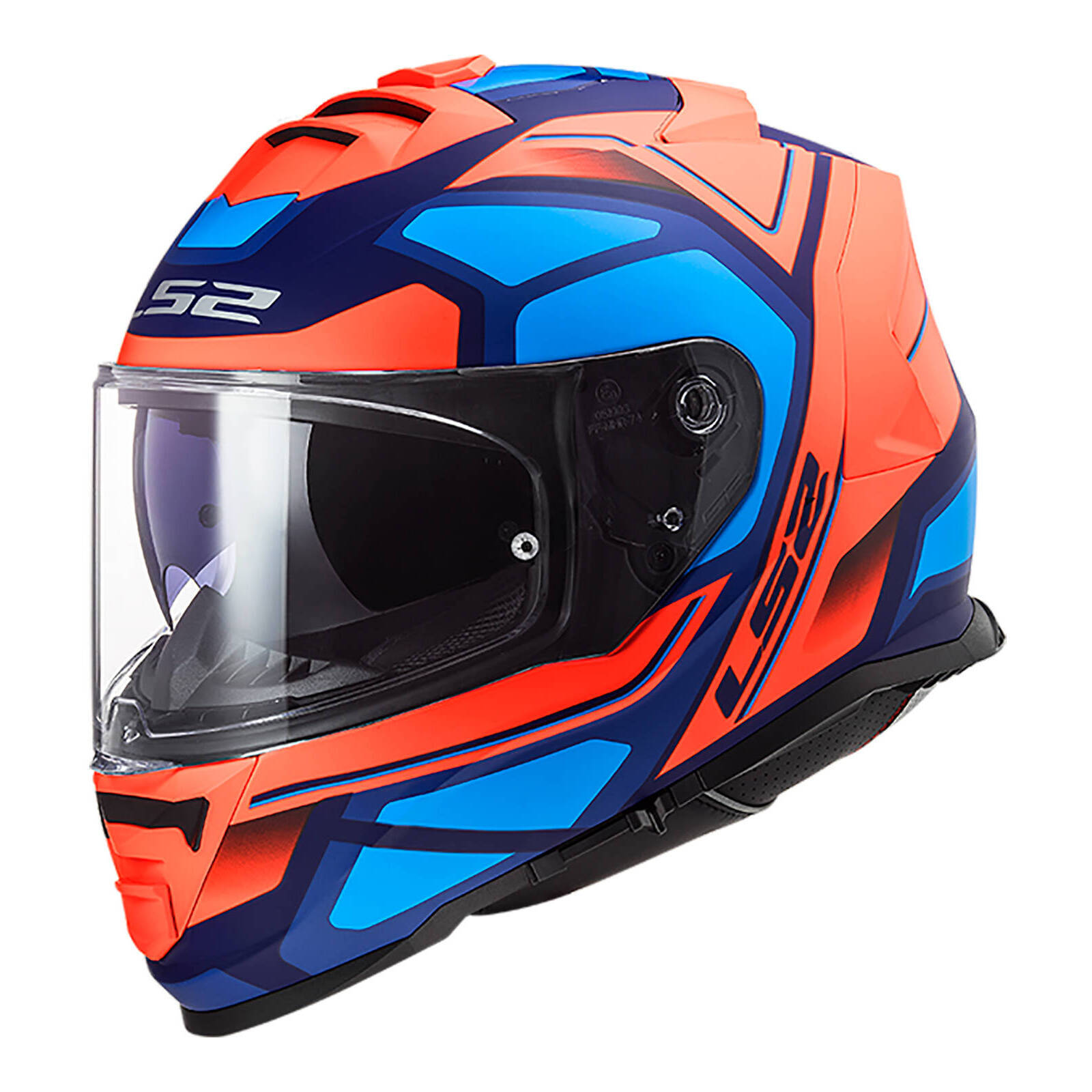 LS2 FF800 Storm Faster Helmet - Matte Fluro Orange/Blue (S)