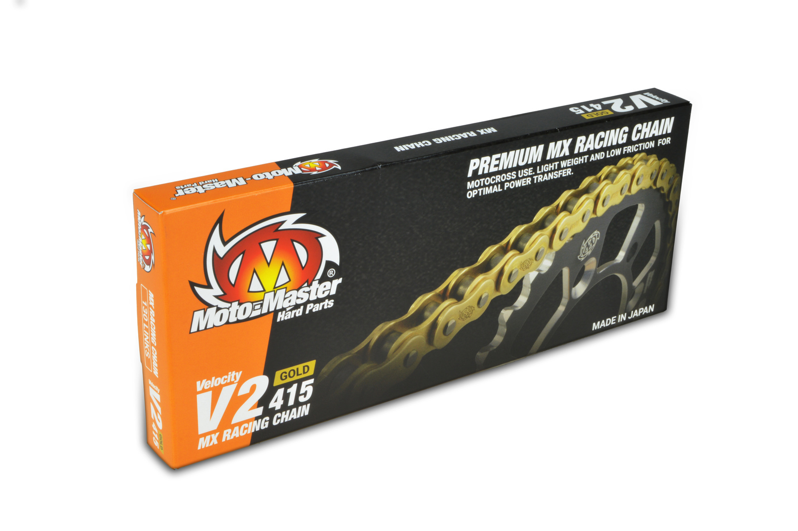 Moto-Master V2 415 130 Link Gold MX Race Chain