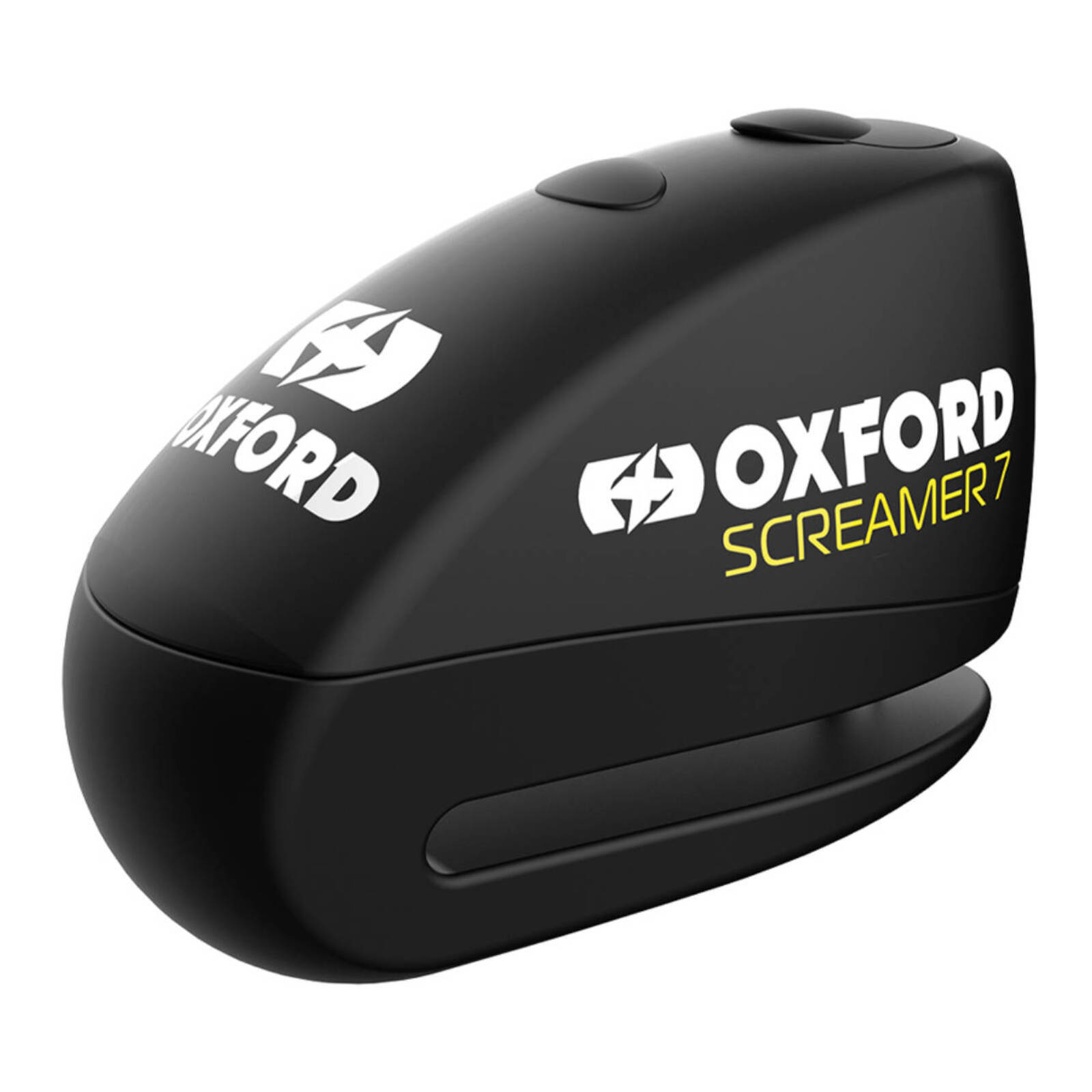 Oxford Screamer 7 Alarm Disc Lock - Black / Black