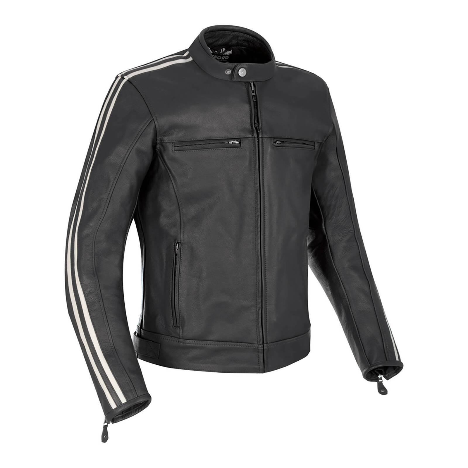Oxford Bladon Leather Jacket - Black (S)