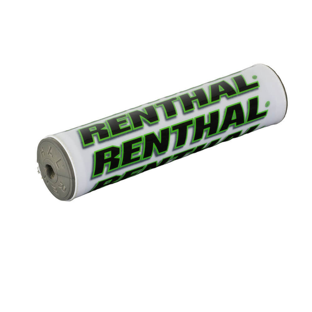 Renthal White/Green Mini SX Handlebar Pad (205mm)