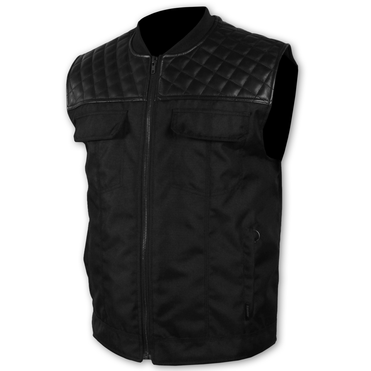 Shark Revolver Leather Vest [Black - S]