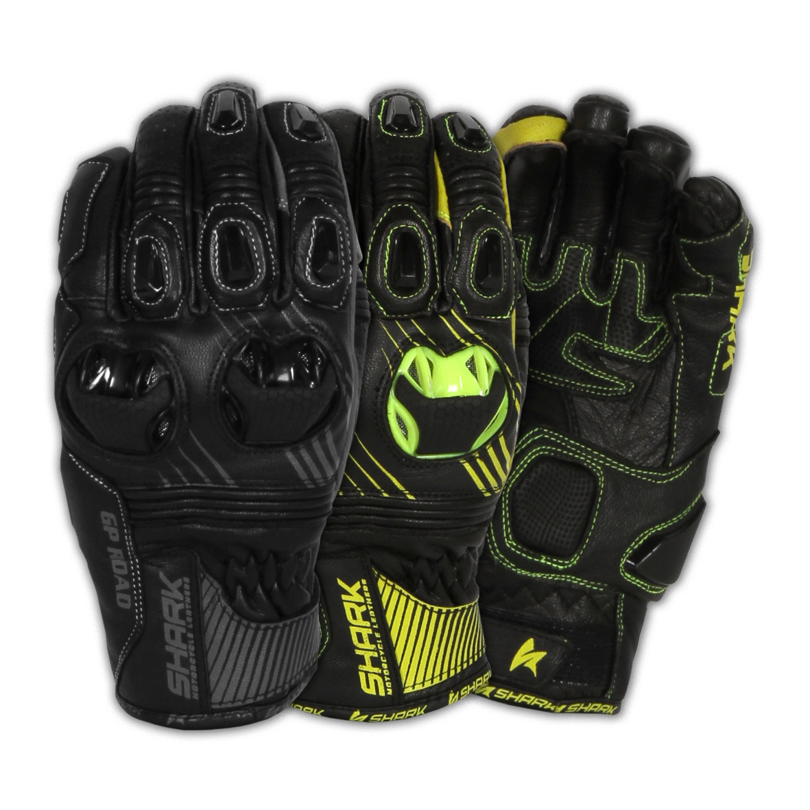 Shark GP Road Gloves [Black 7/XS]
