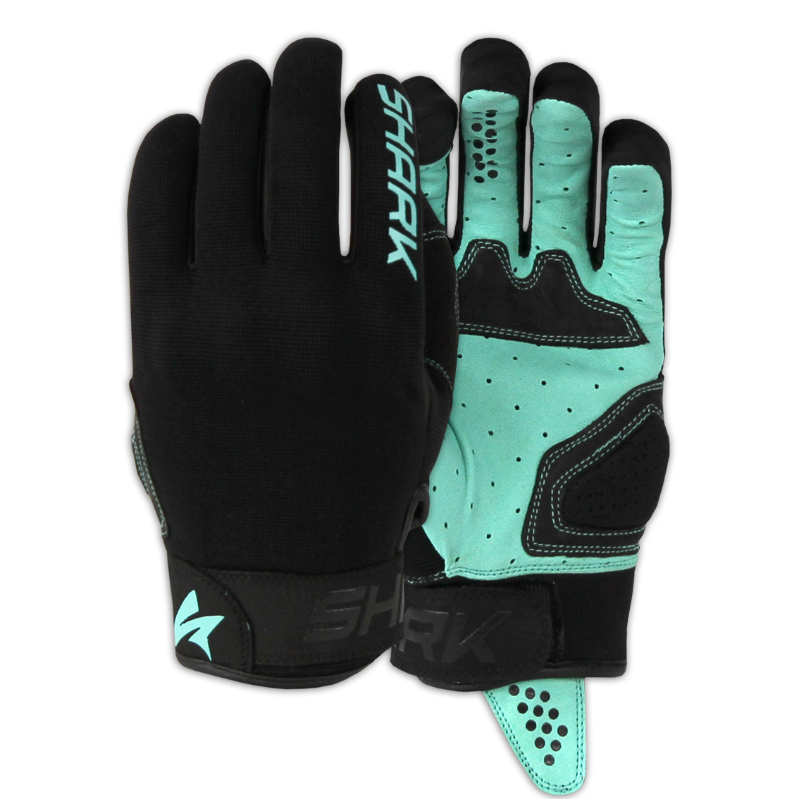 Shark Ladies Streamline Gloves [Black/Teal - XS/7]