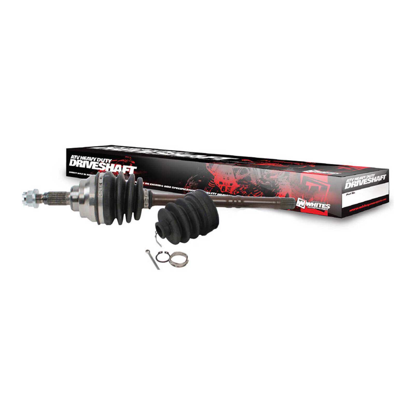 WHITES CV AXLE SHAFT POL Rr LH or RH (with TPE Boot)