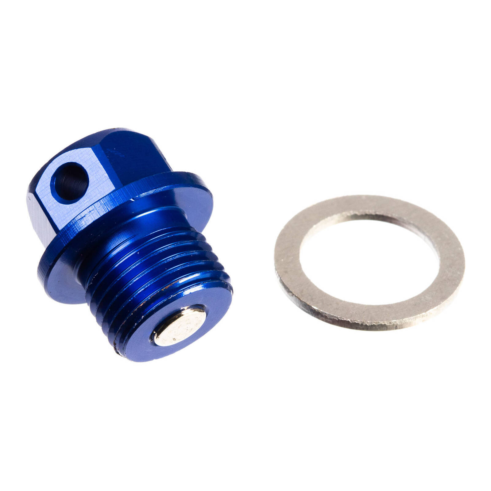 Whites Magnetic Sump Plug M14 x 10 x 1.25 - Blue