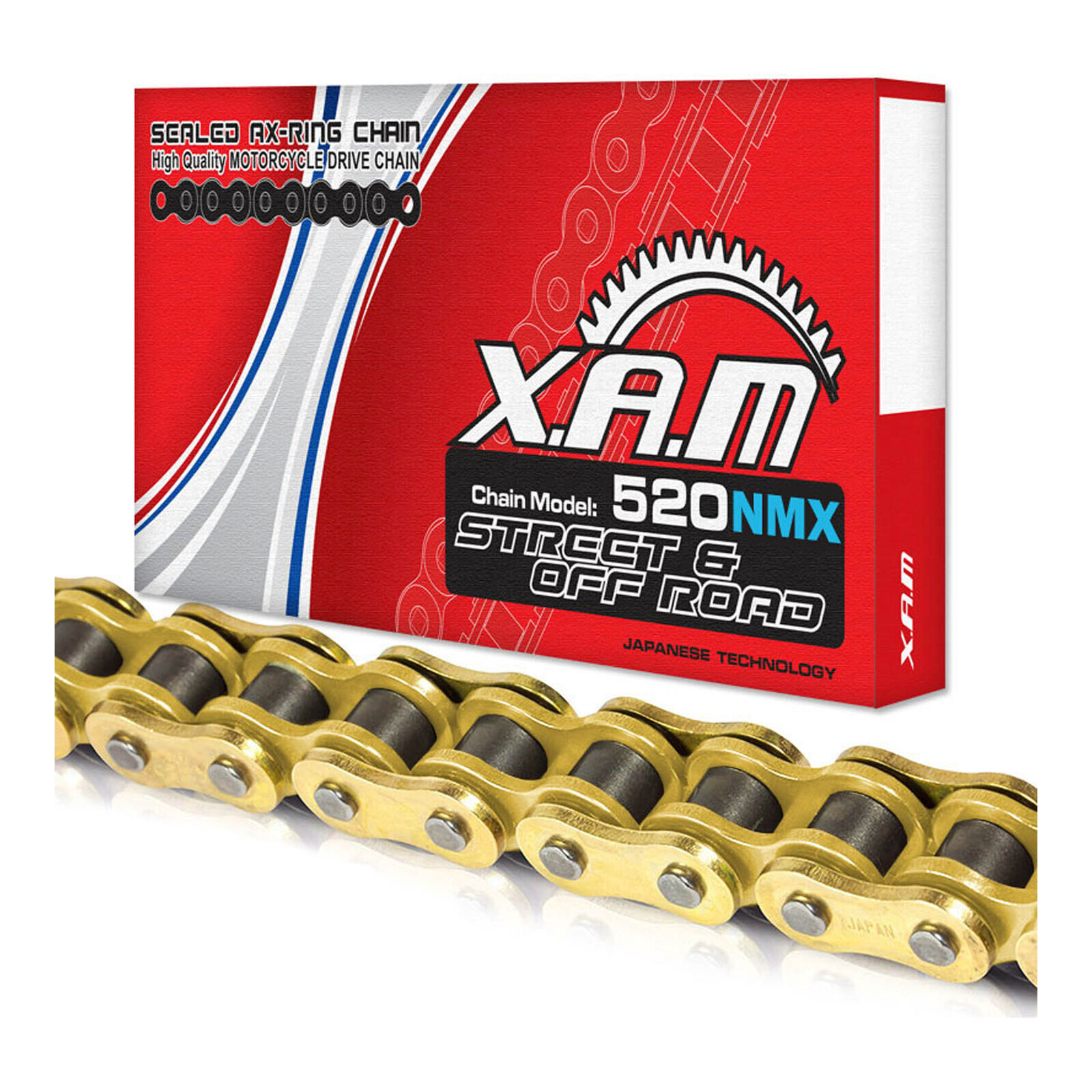 XAM 520NMX X-Ring Narrow Chain - Gold / Gold (112L)