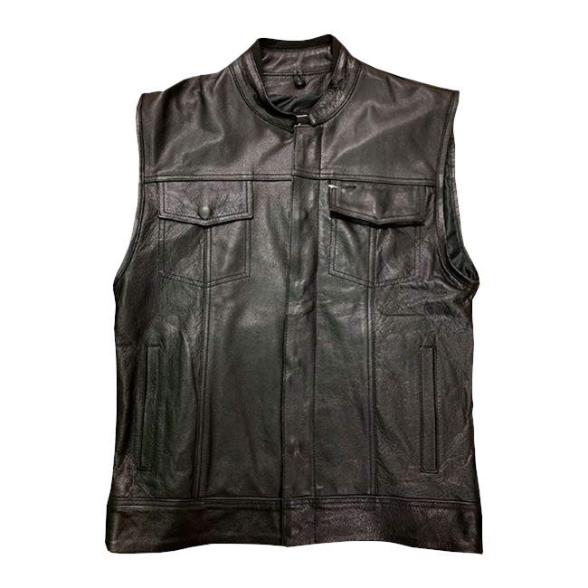 Mens Sturgis V2 Leather Vest - [Size XS]