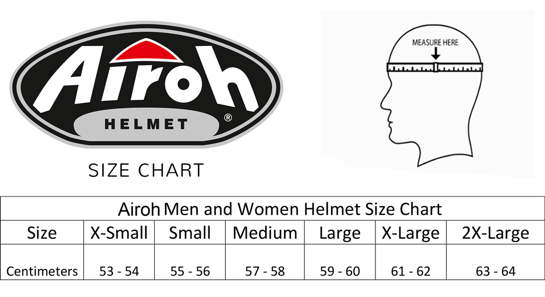 Airoh Helmet Size Chart