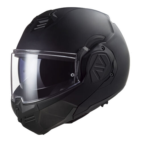 An image of an LS2 Advant modular motorcycle helmet.