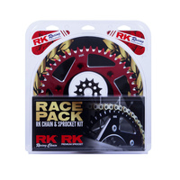 PRO PACK - RK CHAIN & SPR KIT GOLD+RED 13/49 CRF450R 02-22 / CRF250R 22