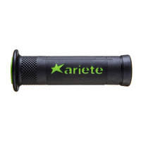ARIETE HAND GRIPS - ARIRAM - ROAD - BLACK GREEN 120mm Open End : 026442VN