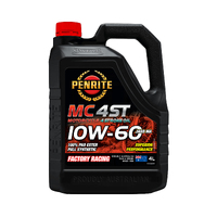 MC-4ST 10W-60 100% PAO ESTER FULL SYNTHETIC 4 LTR