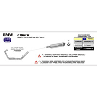 ARROW 71746PK [AOE]: MAXI R-TECH TITANIUM W CBN E/C - BMW F800R 09>16    [2