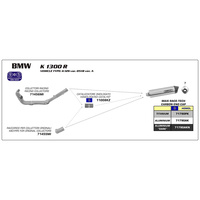 ARROW 71790PK [RLP]: MAXI R-TECH TITANIUM W CBN E/C - BMW K1300R 09>16   [2
