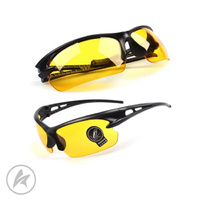 Night Vision Driving/Riding Glasses - Yellow Lens