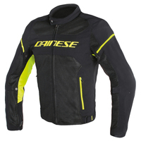 DAINESE AIR FRAME D1 TEX JACKET BLACK/BLACK/FLUO-YELLOW/46