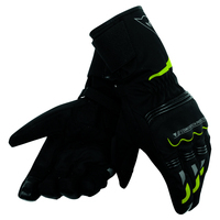 DAINESE TEMPEST D-DRY LONG GLOVES BLACK/FLUO-YELLOW/S (UNISEX)