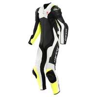DAINESE ASSEN 2 1PC PERF. SUIT BLACK/WHITE/FLUO-YELLOW