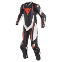 DAINESE KYALAMI 1PC PERF. SUIT BLACK/WHITE/FLUO-RED