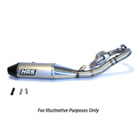 HGS Yamaha Complete Stainless Steel Carbon Exhaust System