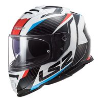 LS2 FF800 Storm Racer Helmet - White/Blue/Red