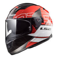 LS2 FF320 Stream Evo Kub Helmet - Black / Red (S)
