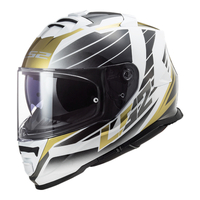 LS2 FF800 Storm Nerve Helmet - White / Antique Gold