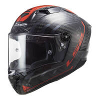 LS2 FF805C Thunder Carbon Helmet - Sputnik Red