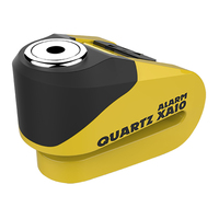 Oxford Disc Lock Alarm Quartz XA10 - Yellow