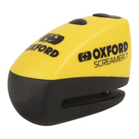 Oxford Screamer 100db Alarm Disc Lock - Yelow / Black