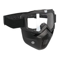 OXFORD ASSAULT FACE MASK BLK with CLR LENS