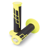 PT GRIP Clampon 1/2 Waffle NEON YEL/BLK