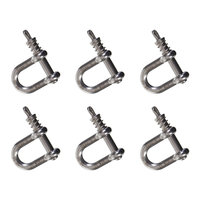 SNAP-D 8MM D SHACKLE - 6 PACK SPECIAL