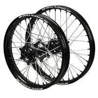KTM SM Pro Black Hubs / SM Pro Platinum Black Rims / Black Nipples Wheel Set