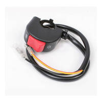 WHITES SWITCH BLOCK HEADLIGHT ON-OFF (20mm) RED TOGGLE