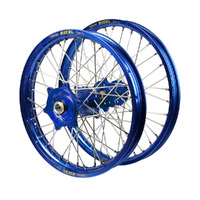 Talon/Excel Yamaha YZ250-450F 2014-2024 21/19 Blue Rim/Blue Hub Wheel Set