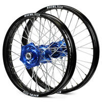 Talon/Excel 21/19 Yamaha YZ125/250 Ð YZF250/450 2008-2022 Black Rim/Blue Hub Wheel Set